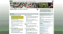 Desktop Screenshot of outdoorethics-bsa.org